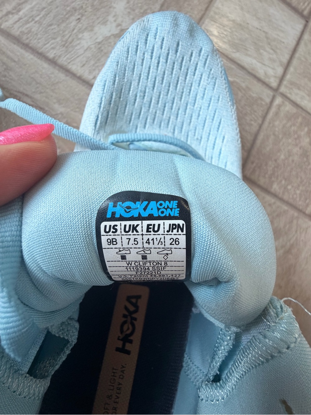 👟 HOKA Clifton 8 Women’s Size 9 – Brand New - Picture 5 of 6